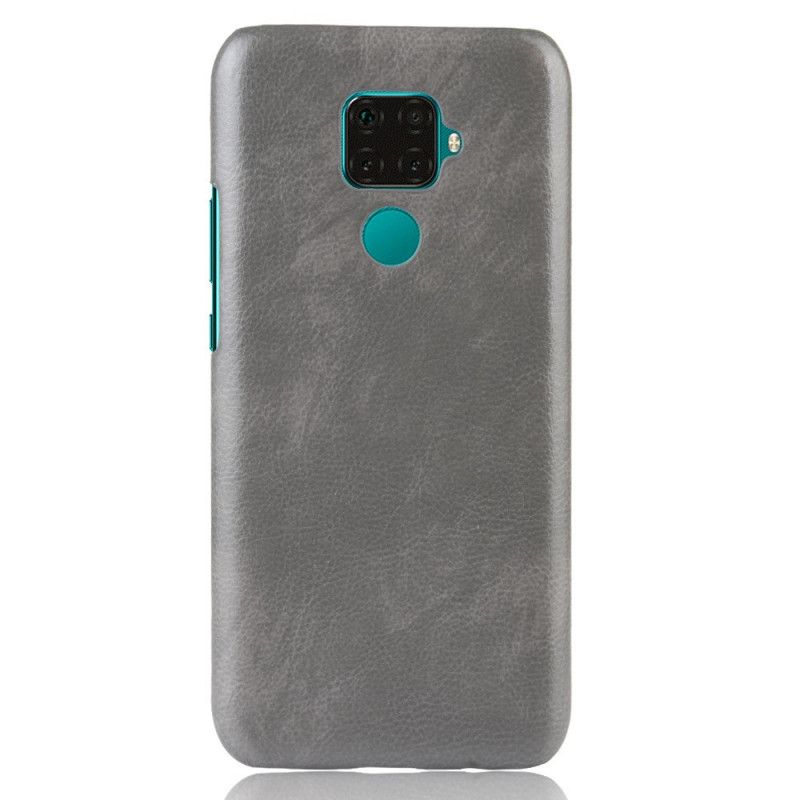 Cover Huawei Mate 30 Lite Sort Præstationslychee-Lædereffekt Original