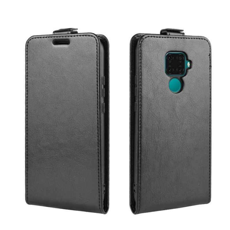 Flip Cover Læder Huawei Mate 30 Lite Sort Retro Foldning Beskyttelse