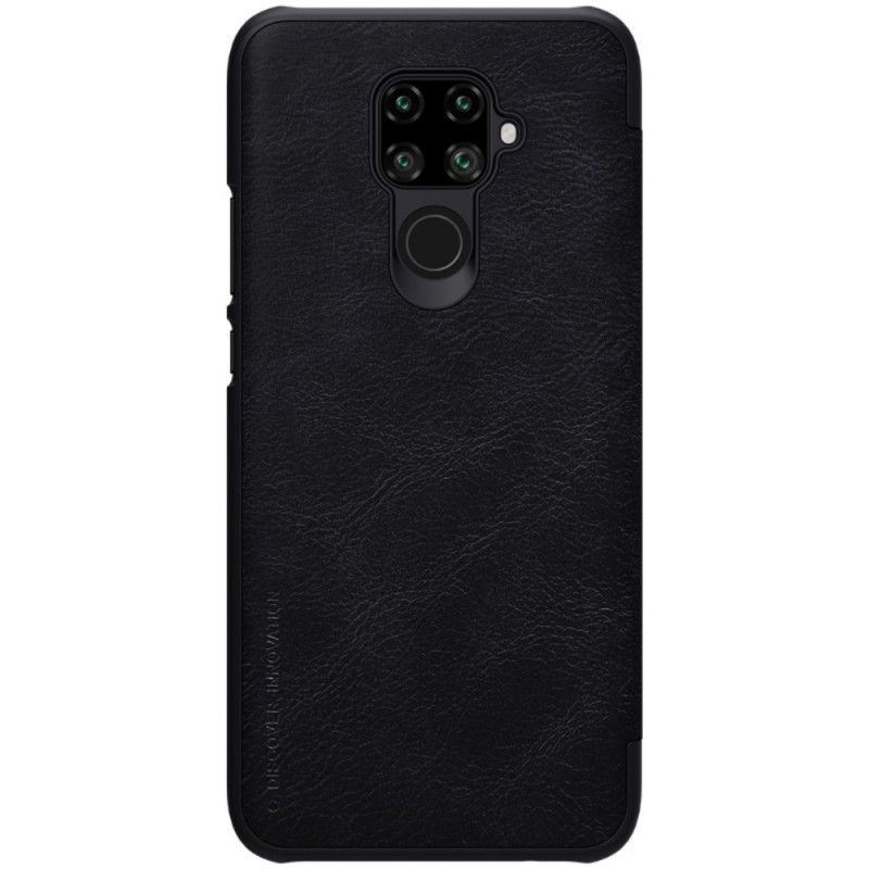 Læder Cover Huawei Mate 30 Lite Rød Nillkin Qin-Serie