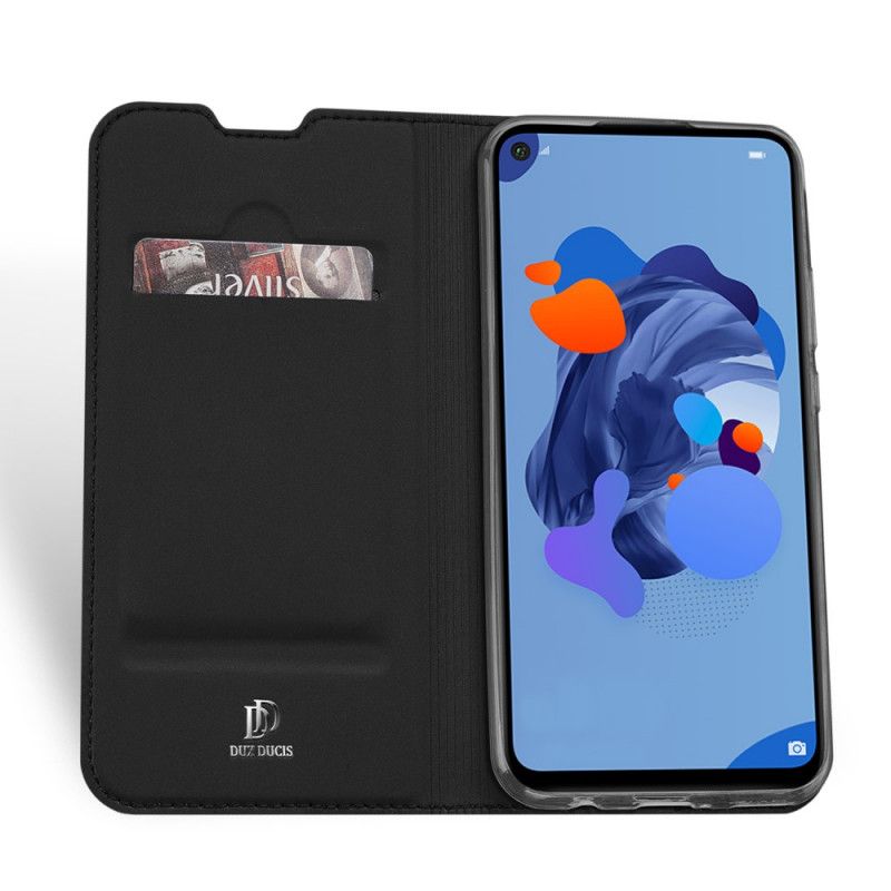 Læder Cover Huawei Mate 30 Lite Sort Mobilcover Dux Ducis Pro Serie Hud