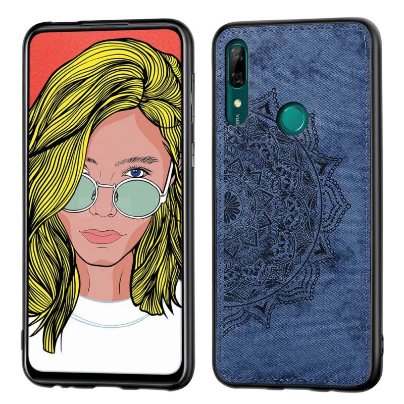 Cover Honor 9X Lyserød Stof Og Mandala Tekstur Beskyttelse