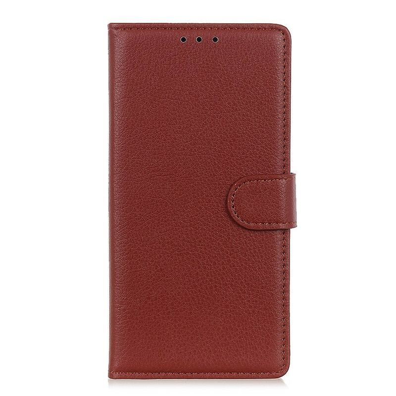 Flip Cover Samsung Galaxy M12 / A12 Traditionelt Litchi