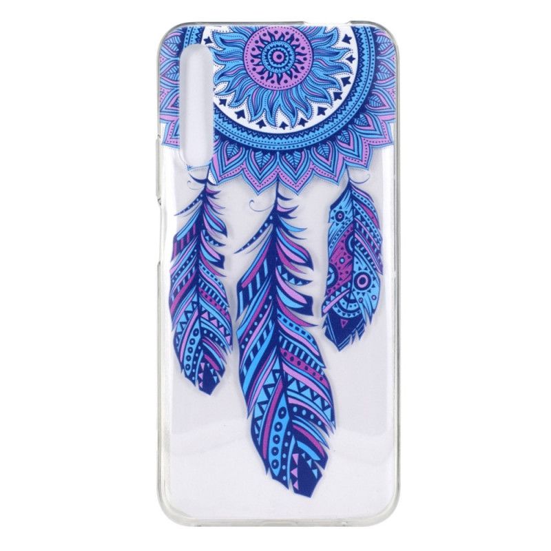 Cover Huawei P Smart Pro Mobilcover Pro Dreamcatcher Blå Fjer