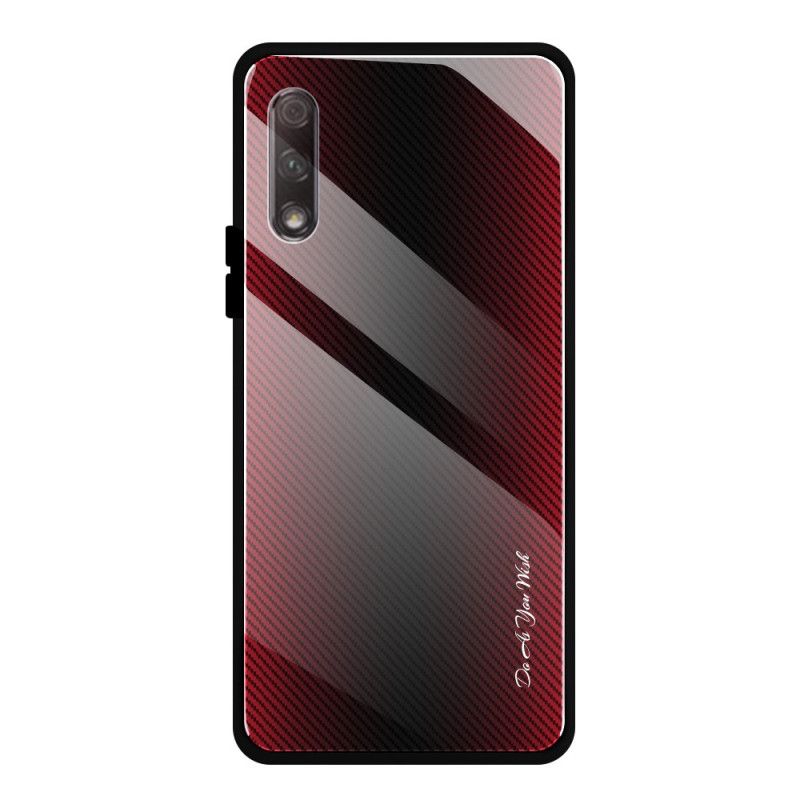 Cover Huawei P Smart Pro Sort Pro Carbon Hærdet Glas