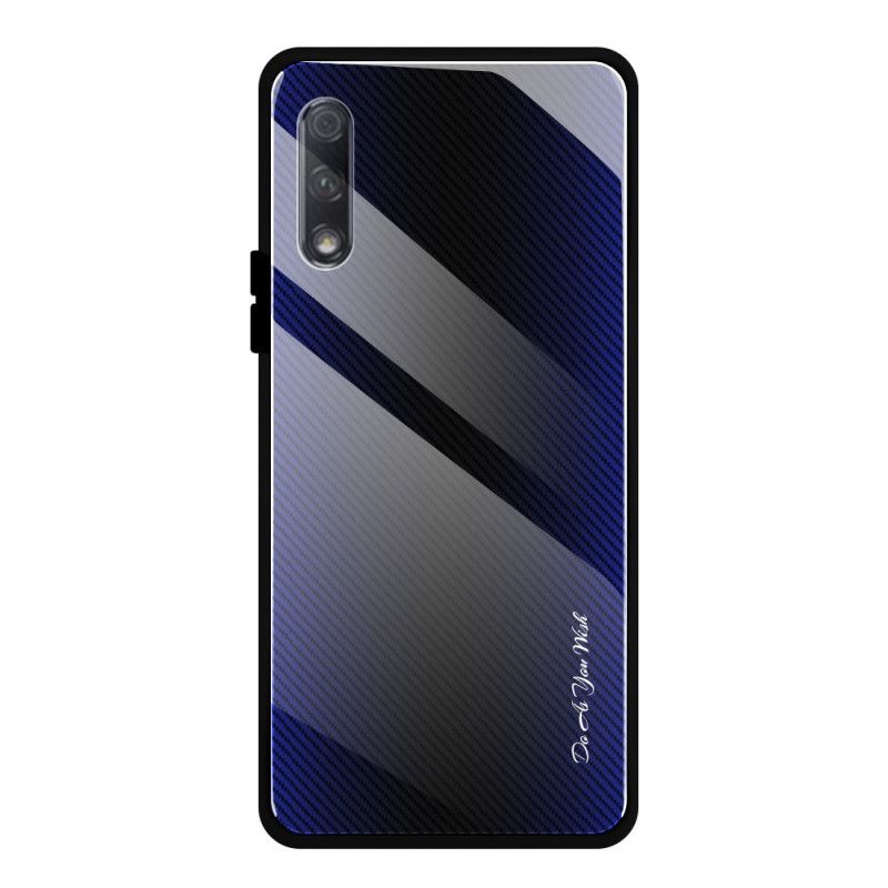 Cover Huawei P Smart Pro Sort Pro Carbon Hærdet Glas