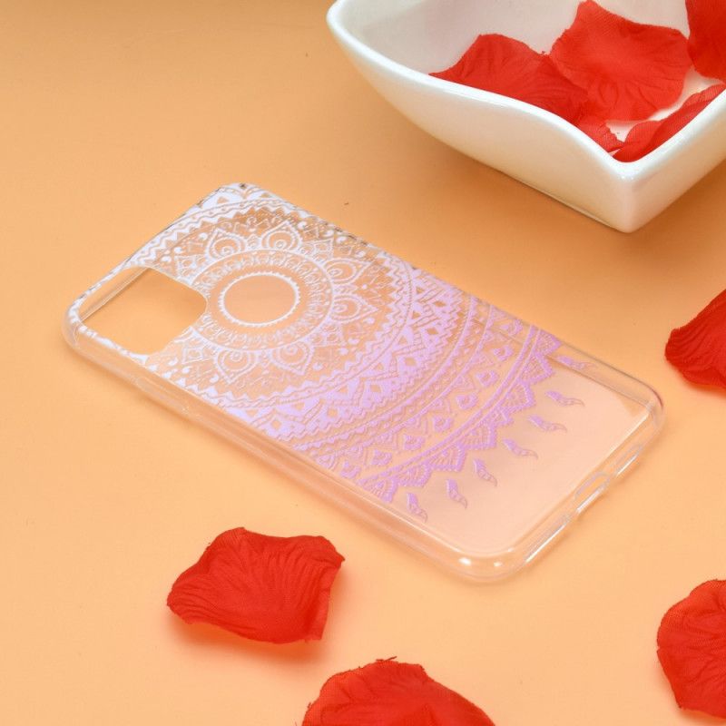 Cover for iPhone 12 / 12 Pro Pink Gennemsigtig Farverig Mandala