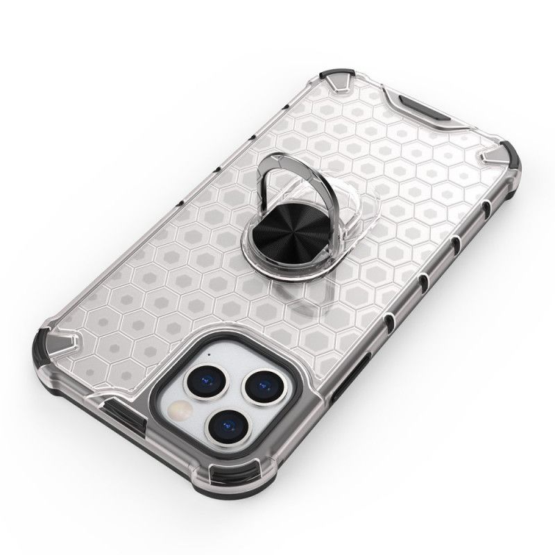 Cover for iPhone 12 / 12 Pro Sort Bikagestil Med Ring