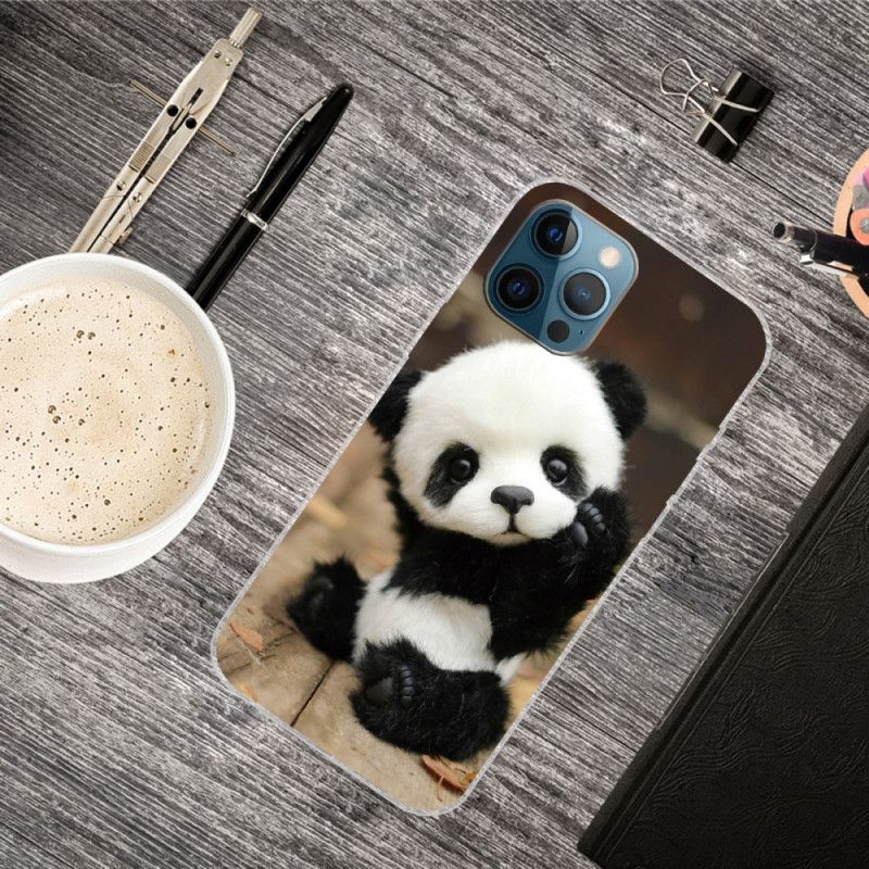 Cover iPhone 12 / 12 Pro Fleksibel Panda