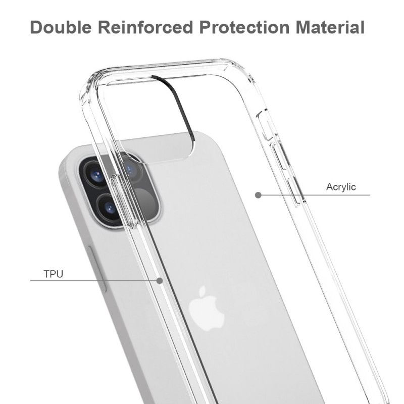 Cover iPhone 12 / 12 Pro Gennemsigtig Hybrid