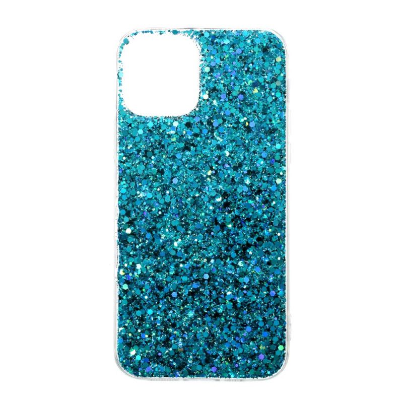 Cover iPhone 12 / 12 Pro Rød Premium Glitter