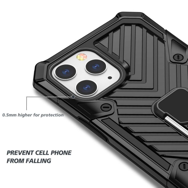 Cover iPhone 12 / 12 Pro Sort Aftagelig Farve Til Ringholder