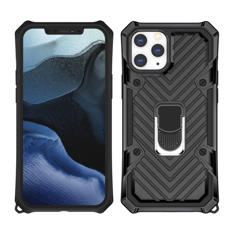 Cover iPhone 12 / 12 Pro Sort Aftagelig Farve Til Ringholder