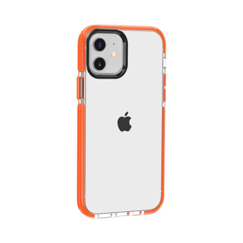 Cover iPhone 12 / 12 Pro Sort Gennemsigtige Silikonekanter