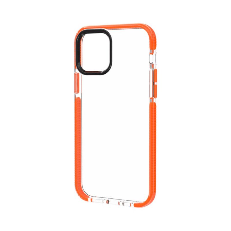 Cover iPhone 12 / 12 Pro Sort Gennemsigtige Silikonekanter