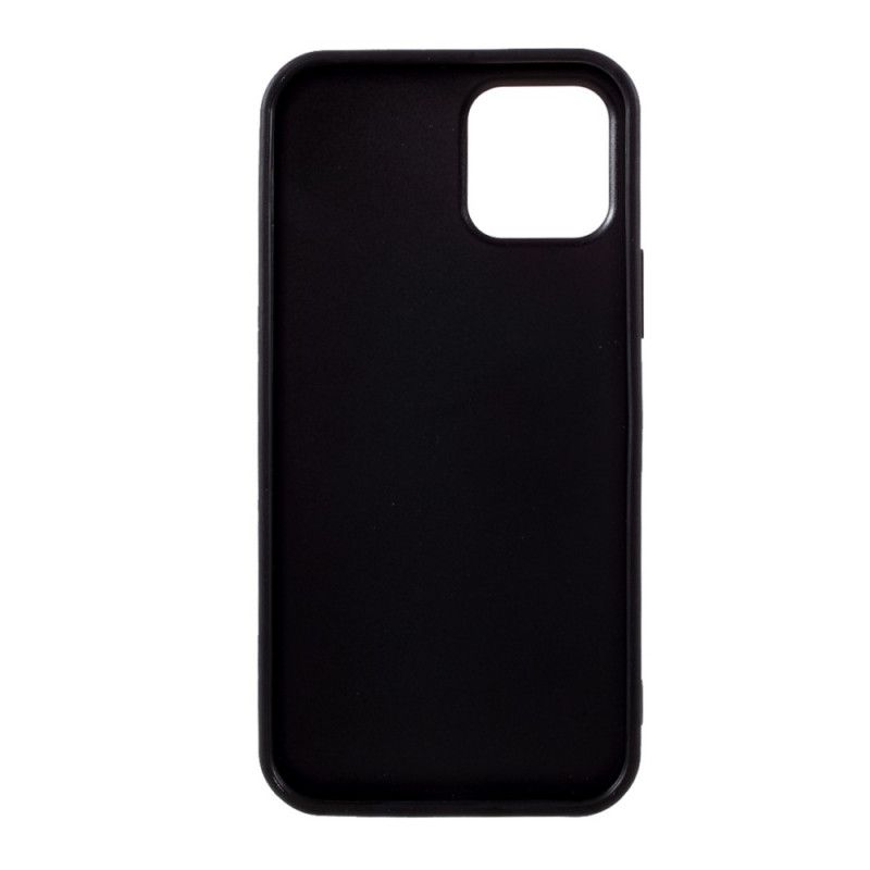 Cover iPhone 12 / 12 Pro Sort Hjerte Kortholder