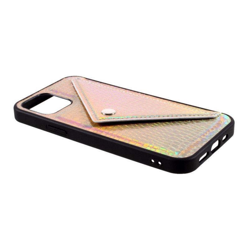 Cover iPhone 12 / 12 Pro Sort Mobilcover Krokodilleholder