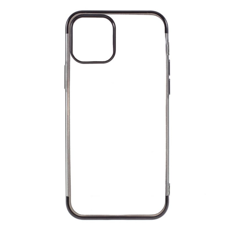 Cover iPhone 12 / 12 Pro Sort Mobilcover Silikonefarvede Kanter