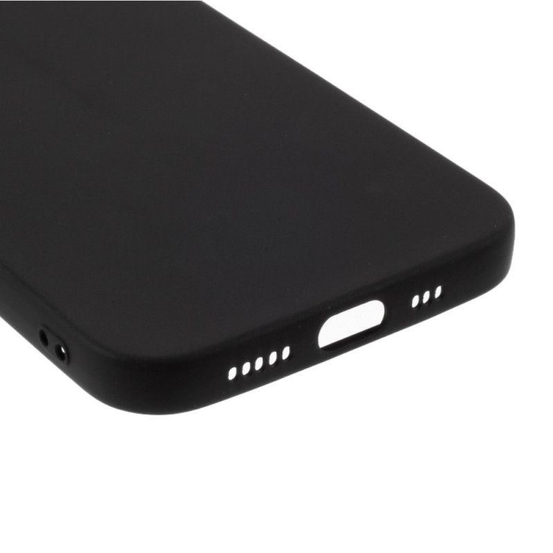 Cover iPhone 12 / 12 Pro Sort Stiv Mattsilikone