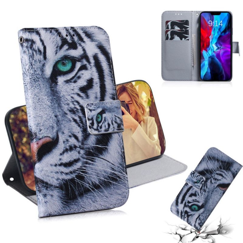 Flip Cover iPhone 12 / 12 Pro Tigeransigt