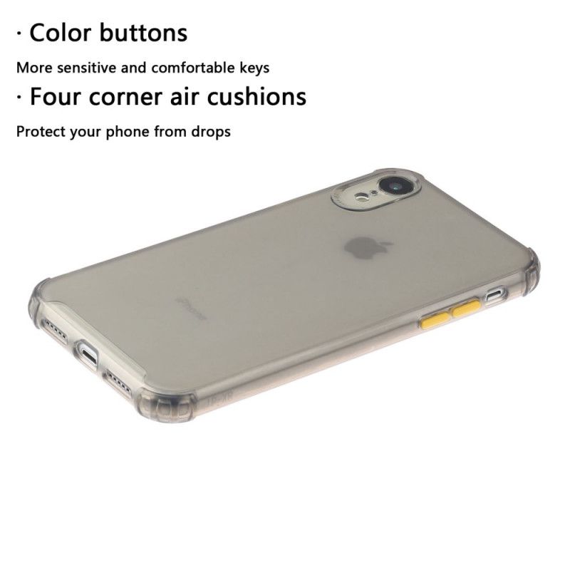 Cover for iPhone XR Grå Farvede Forstærkede Hjørner