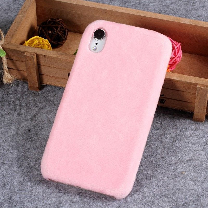 Cover for iPhone XR Hvid Pelseffekt