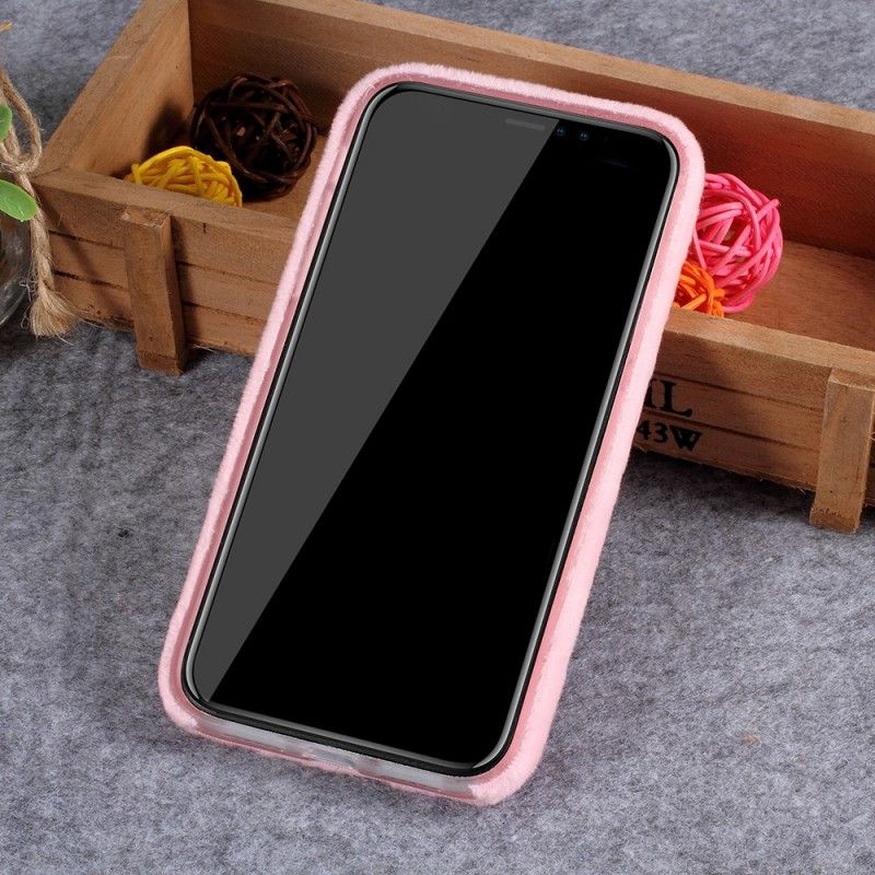 Cover for iPhone XR Hvid Pelseffekt