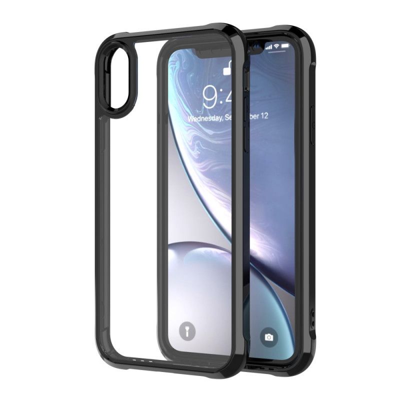 Cover for iPhone XR Sort Gennemsigtige Leeu-Beskyttelsespuder