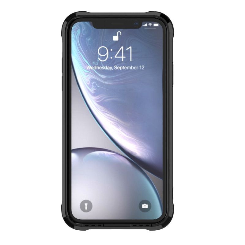 Cover for iPhone XR Sort Gennemsigtige Leeu-Beskyttelsespuder