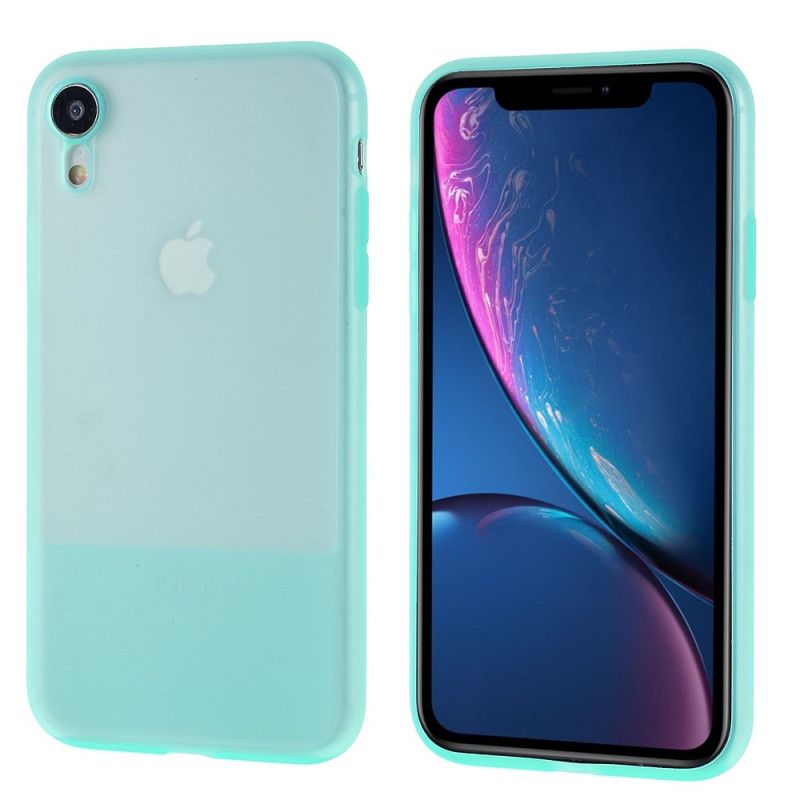 Cover iPhone XR Gennemskinnelige Silikone Farver Original