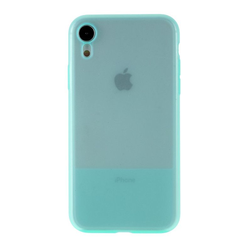 Cover iPhone XR Gennemskinnelige Silikone Farver Original