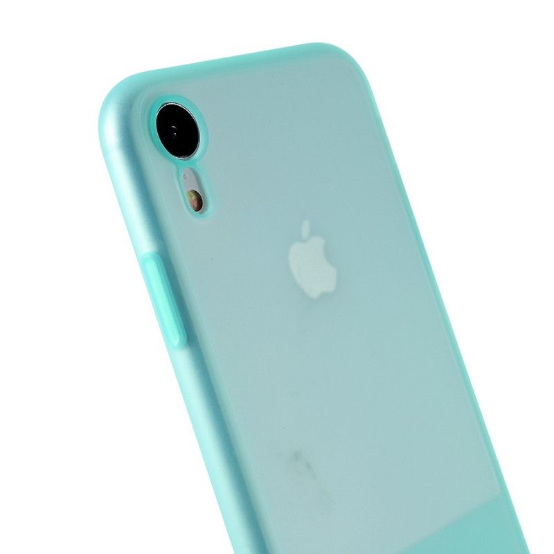 Cover iPhone XR Gennemskinnelige Silikone Farver Original