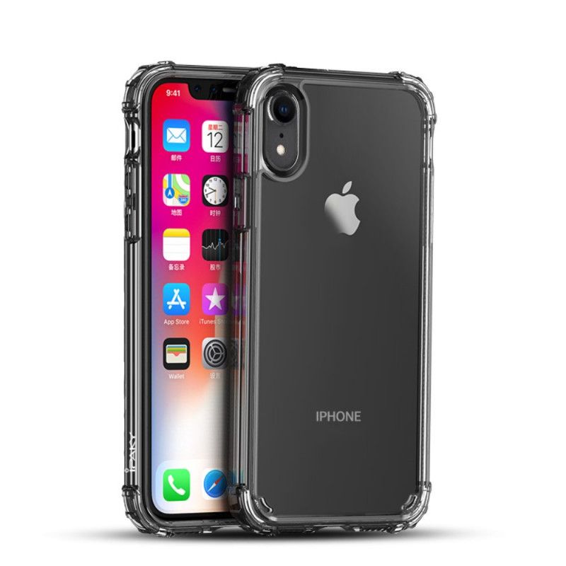 Cover iPhone XR Hvid Forstærket Gennemsigtig Ipaky Beskyttelse