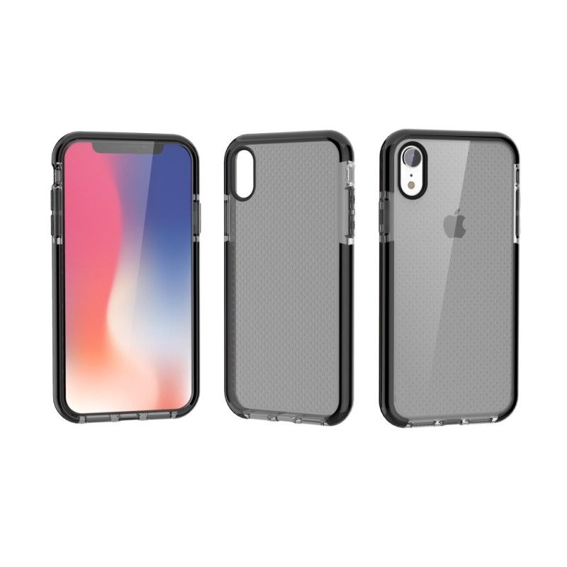 Cover iPhone XR Hvid Mobilcover Prikker Blanke Kanter