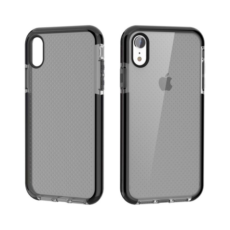 Cover iPhone XR Hvid Mobilcover Prikker Blanke Kanter