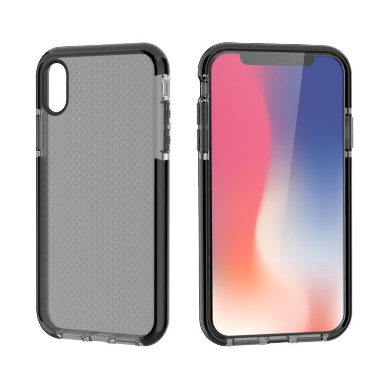 Cover iPhone XR Hvid Mobilcover Prikker Blanke Kanter