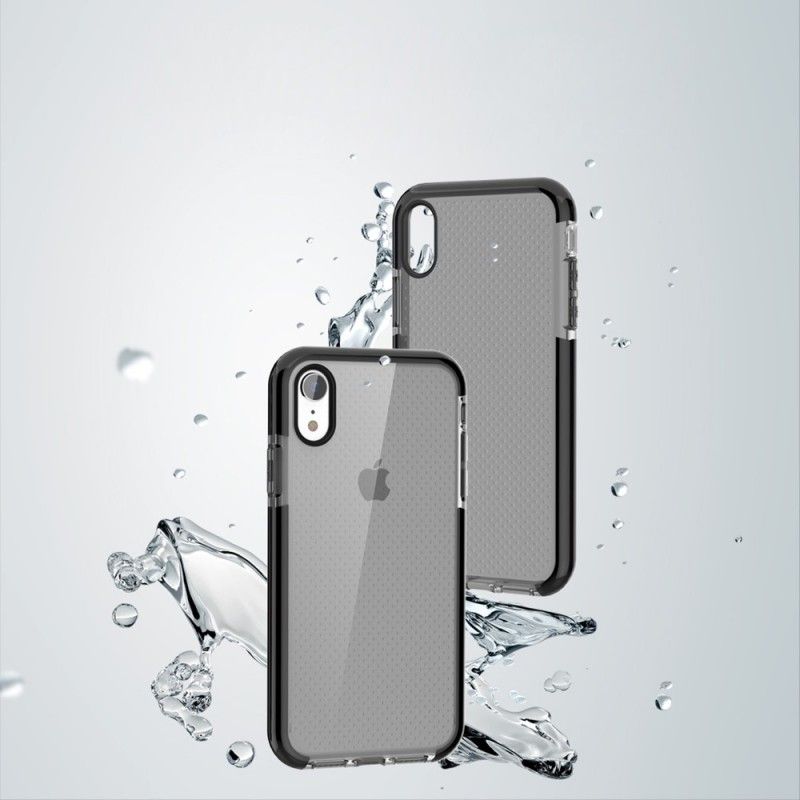 Cover iPhone XR Hvid Mobilcover Prikker Blanke Kanter