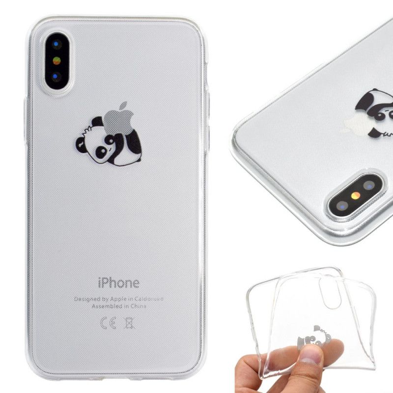 Cover iPhone XR Logo Panda Spil