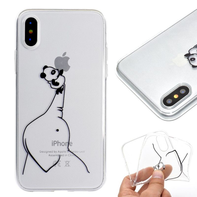 Cover iPhone XR Logo Panda Spil 3