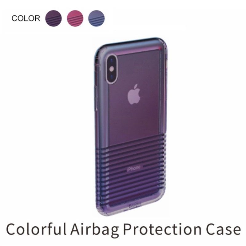 Cover iPhone XR Magenta Max Farverige Airbags I Baseus