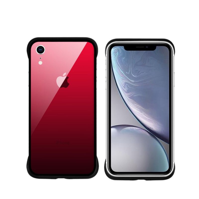 Cover iPhone XR Mørkeblå Nxe Farver I Hærdet Glas Beskyttelse