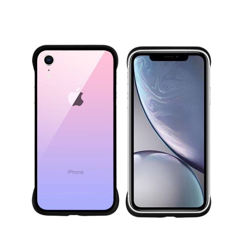 Cover iPhone XR Mørkeblå Nxe Farver I Hærdet Glas Beskyttelse