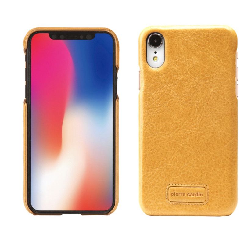 Cover iPhone XR Rød Ægte Lychee Læder Pierre Cardin