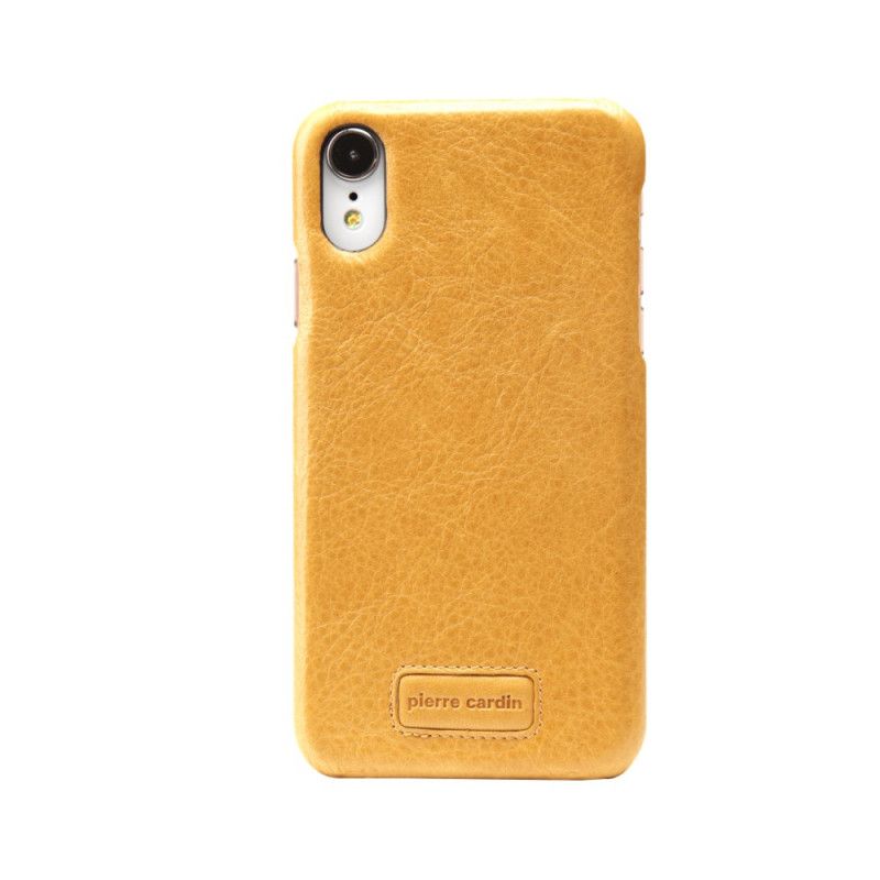 Cover iPhone XR Rød Ægte Lychee Læder Pierre Cardin