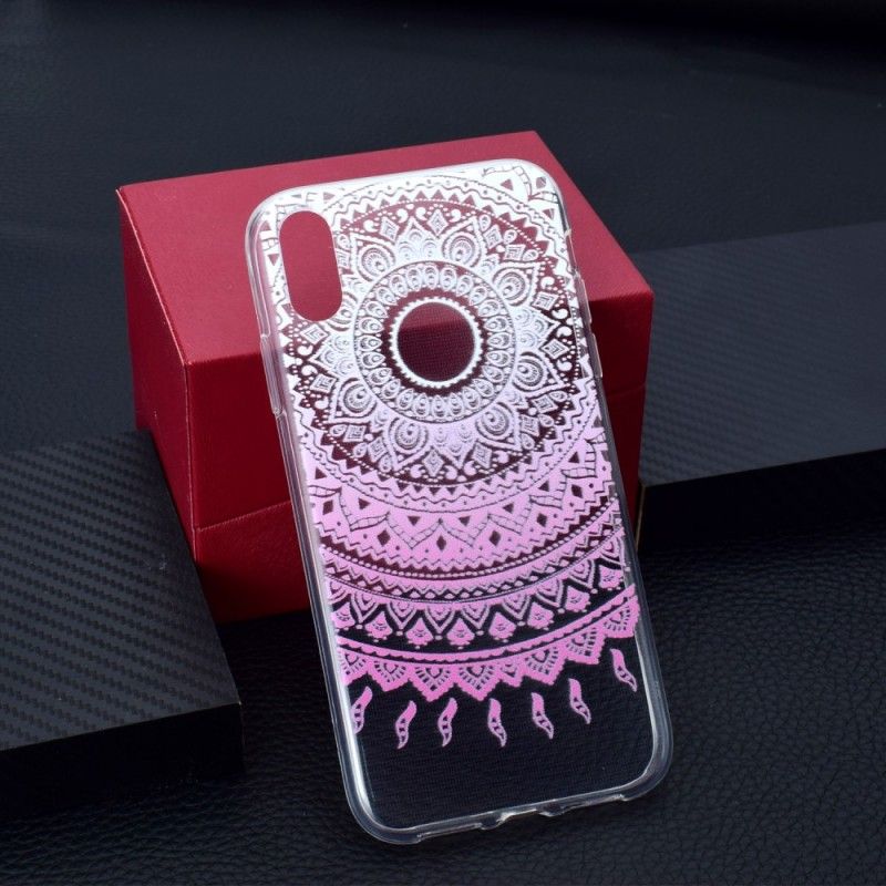 Cover iPhone XR Rose Gennemsigtig Farverig Mandala