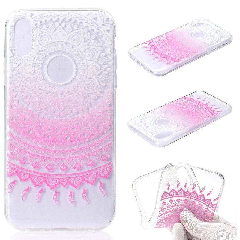 Cover iPhone XR Rose Gennemsigtig Farverig Mandala