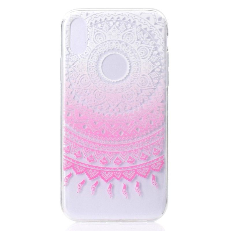 Cover iPhone XR Rose Gennemsigtig Farverig Mandala