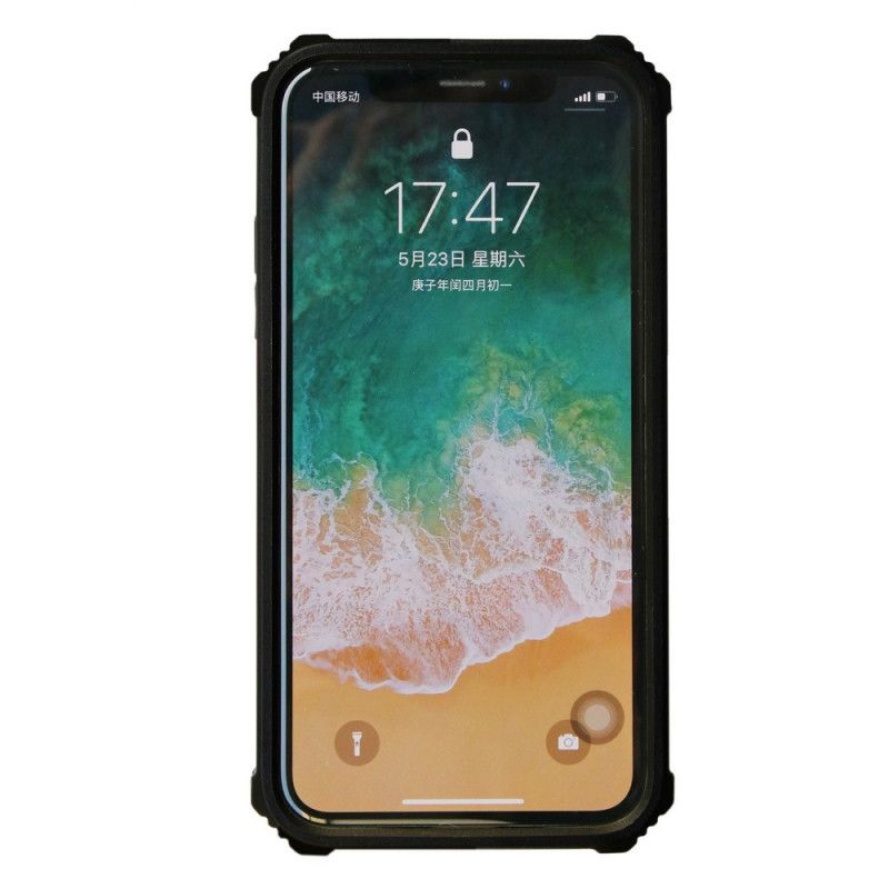 Cover iPhone XR Sort Aftagelig Med Aftagelig Støtte