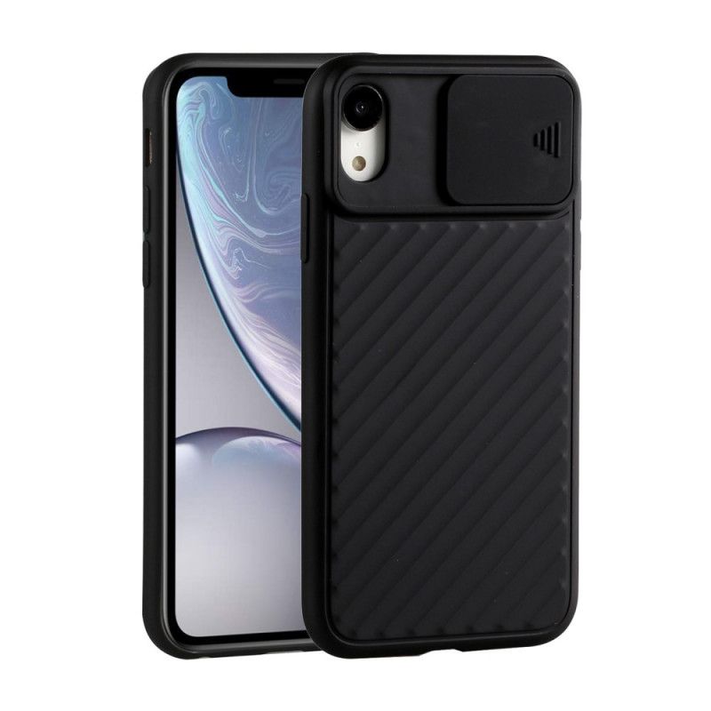 Cover iPhone XR Sort Aftagelig Silikonebeskyttelseslinse Original