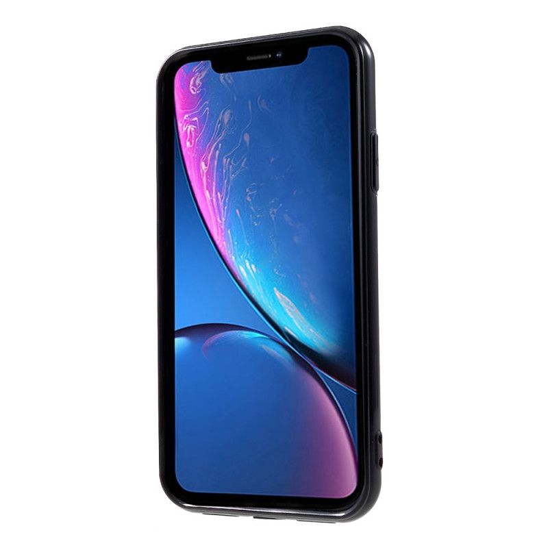 Cover iPhone XR Sort Gennemsigtige Silikonkanter Beskyttelse