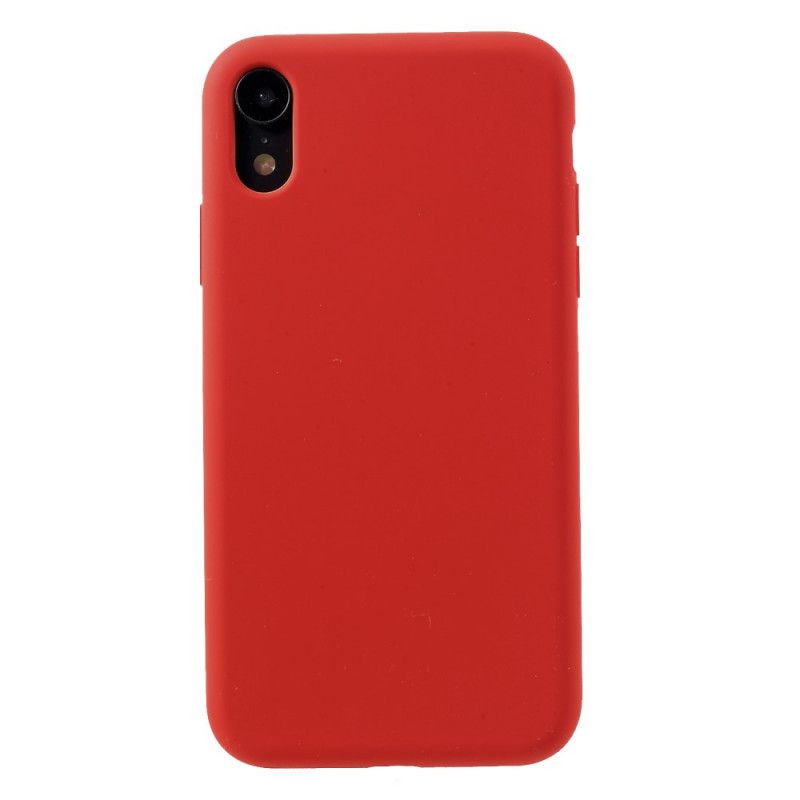 Cover iPhone XR Sort Gensidig Flydende Silikone